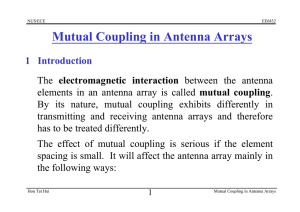 Mutual Coupling in Antenna Arrays