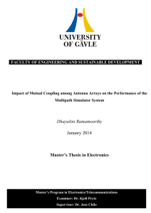 Impact of Mutual Coupling among Antenna Arrays on the