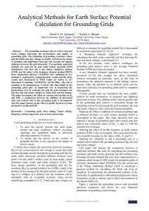 Analytical Methods for Earth Surface Potential Calculation