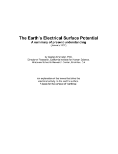 The Earth`s Electrical Surface Potential