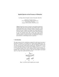 Spatial Queries in the Presence of Obstacles