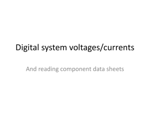 Digital system voltage/current characteristics