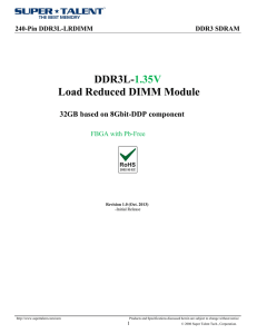 DDR3L-1.35V Load Reduced DIMM Module