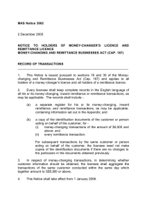 MAS Notice 3002 2 December 2005 NOTICE TO HOLDERS OF