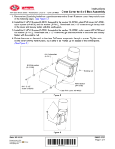 Instructions Clear Cover to 4 x 6 Box Assembly