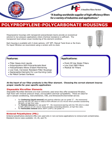 polypropylene-polycarbonate housings