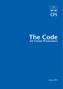 The Code - Crown Prosecution Service