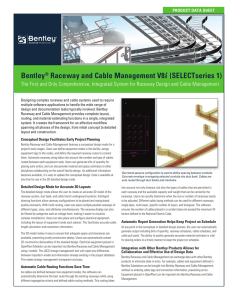 Bentley® Raceway and Cable Management V8i (SELECTseries 1)