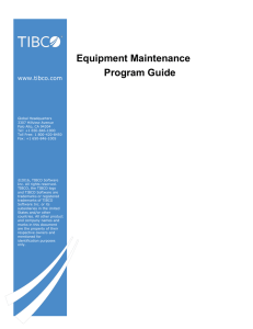 Equipment Maintenance Program Guide
