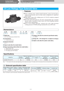 3/8 Low Wattage Type Solenoid Valve