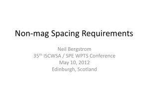 Non-mag Spacing Requirements