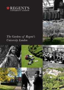 The Gardens of Regent`s University London