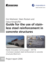 guide for the use of stainless steel reinforcement in