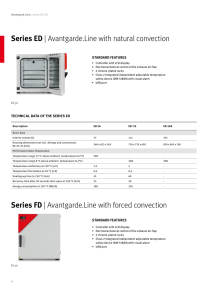 Series eD | Avantgarde.Line with natural convection Series fD