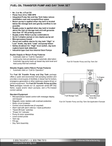 Fuel Oil Transfer Pump and Day Tank Set