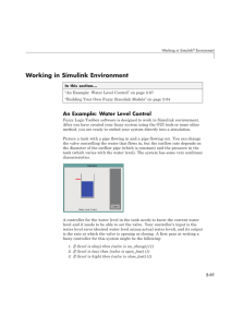 Working in Simulink Environment