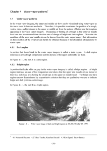 Water vapor patterns - Regional and Mesoscale Meteorology Branch