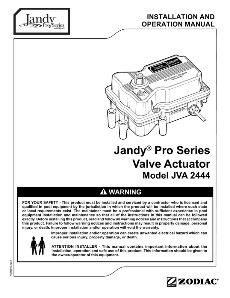 Jandy Zodiac R0411600 Gear and Bottom Housing Kit for Valve Actuators 