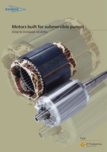 Motors built for submersible pumps