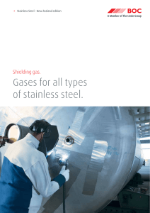 NZ Stainless Steel Shielding Gases Brochure