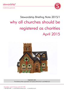 Why all churches should be registered as charities