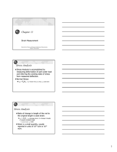 Chapter 11: Strain Measurement