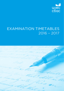 examination timetables 2016 – 2017