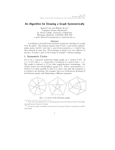 An Algorithm for Drawing a Graph Symmetrically