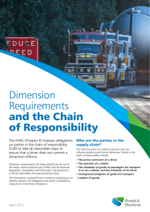 Dimension Requirements - Roads and Maritime Services