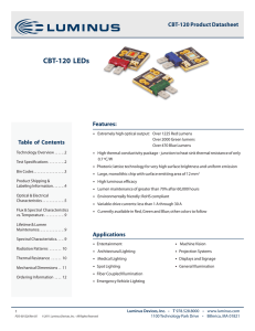 CBT-120 LEDs - Luminus Devices