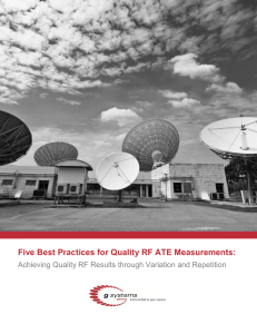 Five Best Practices for Quality RF ATE Measurements