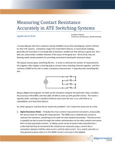 Measuring Contact Resistance Accurately in ATE - Giga
