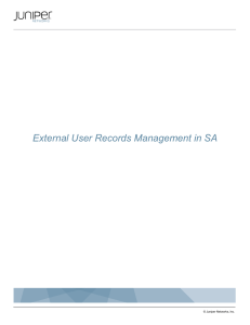 External User Record Management in IVE