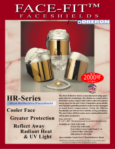 Oberon 2000 Face-Fit Faceshield Flyer