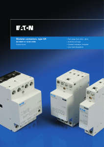 Modular contactors, type CR