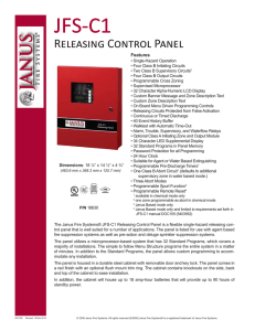 JFS-C1 Control Panel