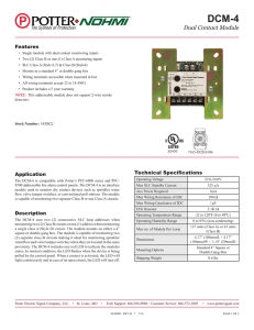 Dual Contact Module - Potter Electric Signal Company, LLC