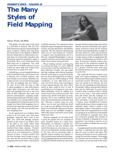The Many Styles of Field Mapping