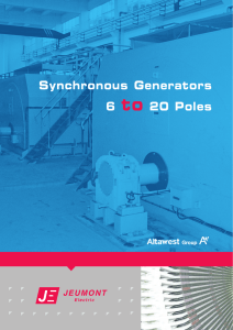 Synchronous Generators 6 to 20 Poles