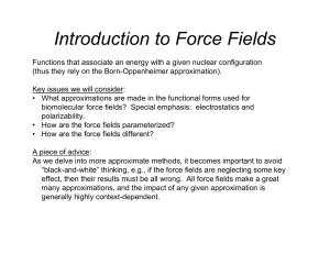 Introduction to Force Fields