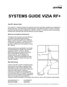 HA10110701BH - Vizia RF Systems Guide