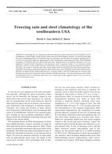Freezing rain and sleet climatology of the
