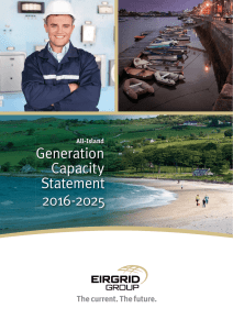 Generation Capacity Statement 2016-2025