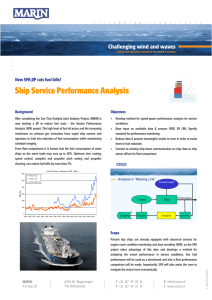 Ship Service Performance Analysis