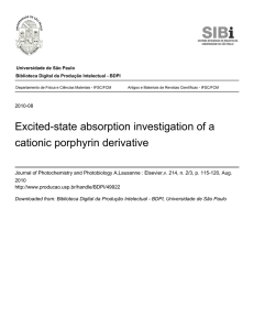 Excited-state absorption investigation of a cationic porphyrin derivative