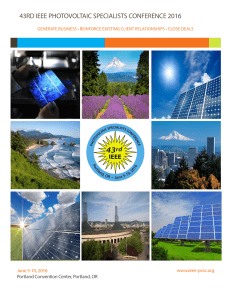 43RD IEEE PHOTOVOLTAIC SPECIALISTS CONFERENCE 2016