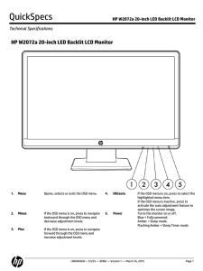 HP W2072a 20-inch LED Backlit LCD Monitor