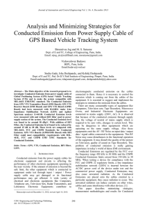 Analysis and Minimizing Strategies for Conducted Emission from