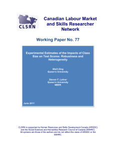 clsrn - Canadian Labour Market and Skills Researcher Network