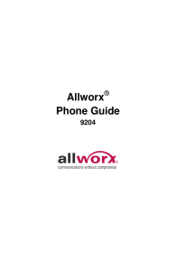 Allworx 9204 Phone Guide